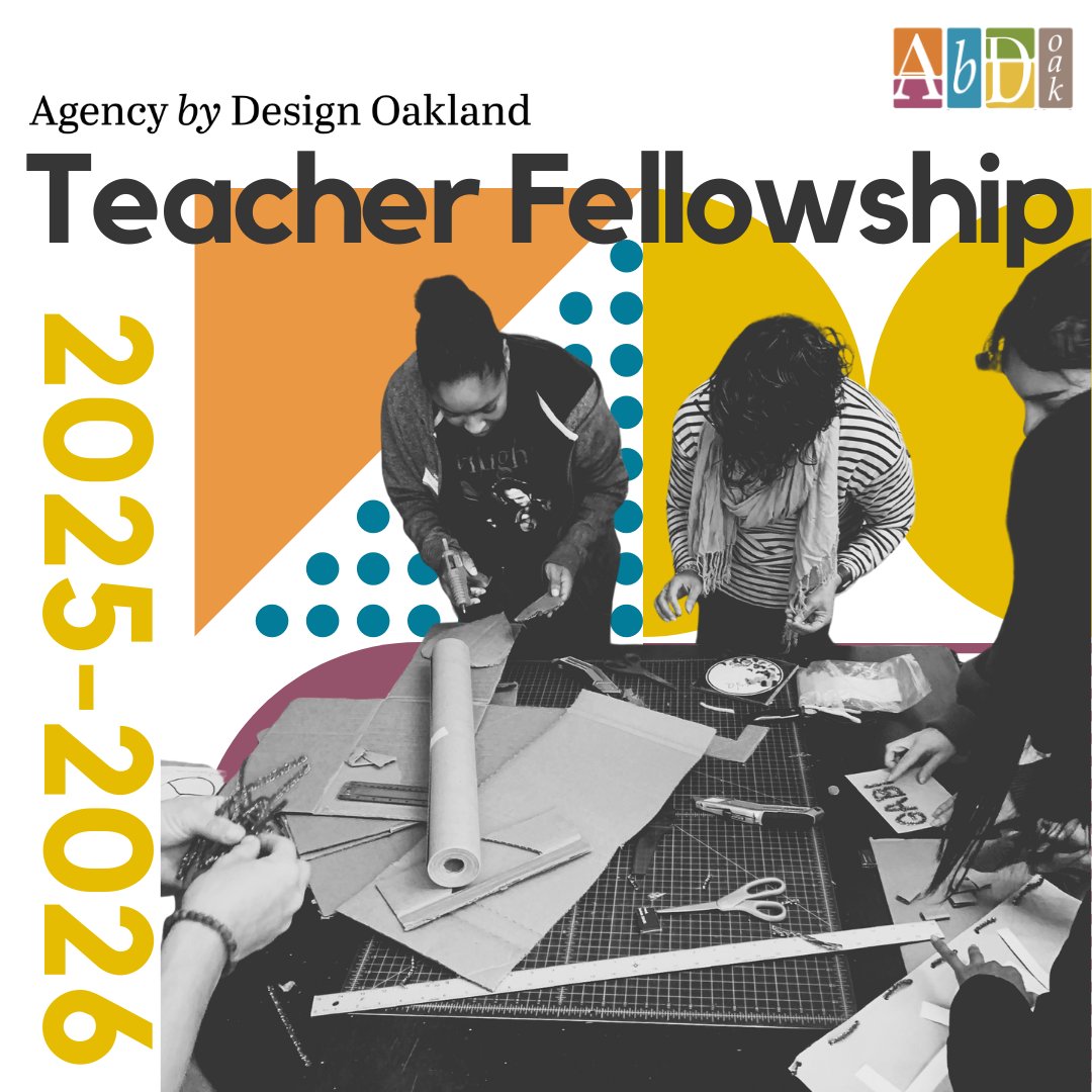 🛠️ Apps open for the Agency by Design Oakland Teacher Fellowship!
Team-based, year-long learning focused on belonging &amp; thriving for multilingual learners &amp; students w/ disabilities.
Apply by May 30—admin support form required.
🔗 More info in bio
#EdEquity #MakerEd