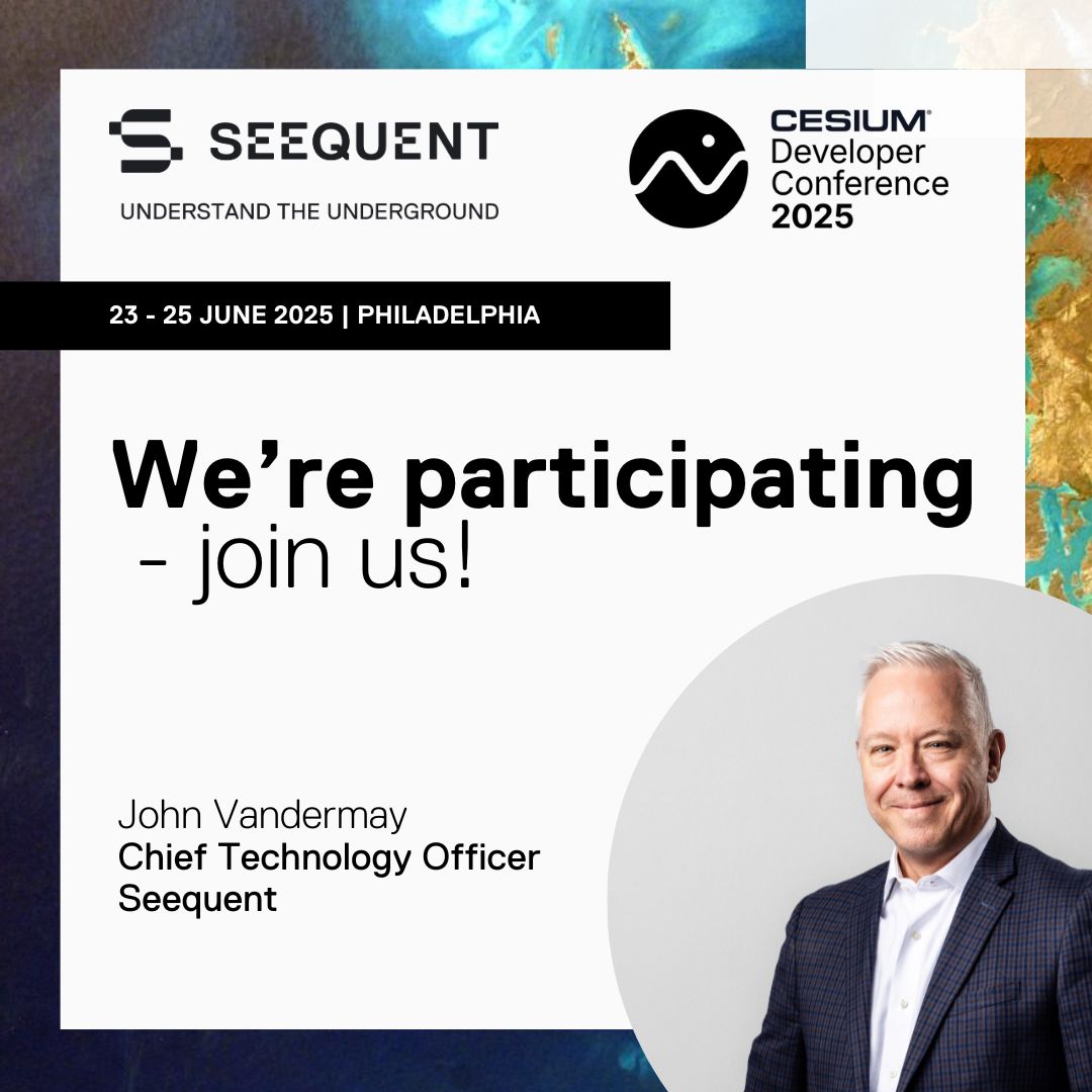 Seequentglobal's tweet image. Seequent is joining this year’s #CesiumDevCon! CTO John Vandermay will showcase how Seequent Evo uses Cesium to locate underground datasets.
Elevate your apps with cutting-edge geospatial technologies, spanning above and below ground. 👉 Learn more: cesium.com/events/cesium-…