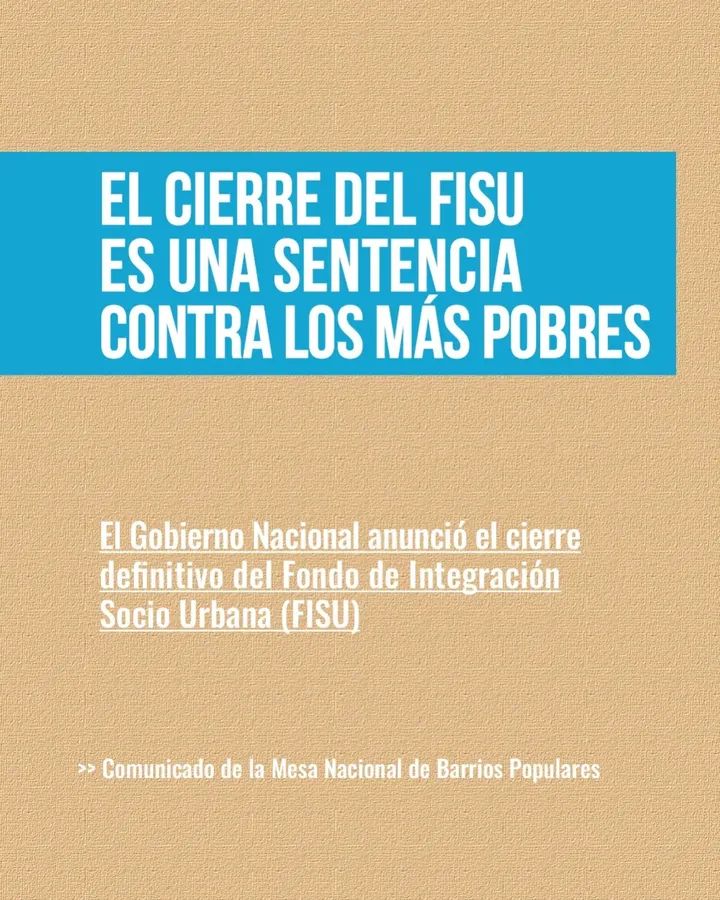 Es una aberración,las políticas de Integración Urbana es el camino para la vida digna de los y las que vivimos en los BP, No la ven, necesitamos visibilzar este enorme error!