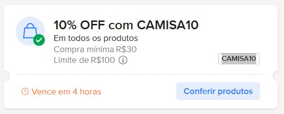 🔥 Novo Cupom Mercado Livre

🎟 10% OFF acima de R$30, limitado a R$100 OFF: CAMISA10

🔗 Ative aqui: mercadolivre.com/sec/1x8ZVJx