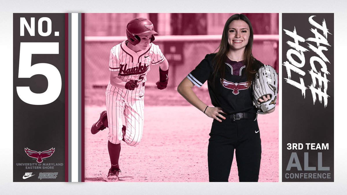 🥎 THIRD TEAM ALL-MEAC 🥎

Outfielder Jaycee Holt is named All-MEAC Third Team after leading the conference in stolen bases for a second straight season! 

Read more about Holt at umeshawksports.com/news/2025/5/6/…

#HawkPride | #SoarAboveandBeyond