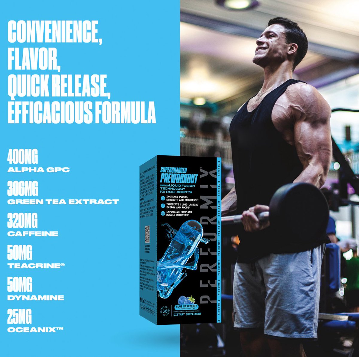 PerformixDriven's tweet image. Ready to take your workouts to the next level?

Performix Supercharged Preworkout delivers 400mg Alpha GPC, 320mg Caffeine, plus clinically backed ingredients like TeaCrine®, Dynamine®, and Oceanix™ for unmatched energy, focus, and endurance.

Fast-acting liquid fusion.…