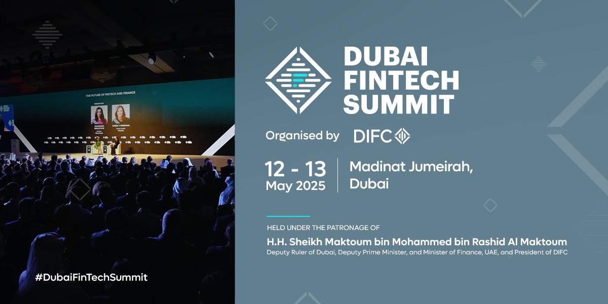 🚀 Our member <a href="/DIFC/">DIFC</a>  is once again hosting the Dubai FinTech Summit 2025 🇦🇪, a global gathering of innovators, financial leaders, and policymakers shaping the future of finance and technology.

🗓️ Mark your calendars and join the conversation on digital assets, AI, open finance,