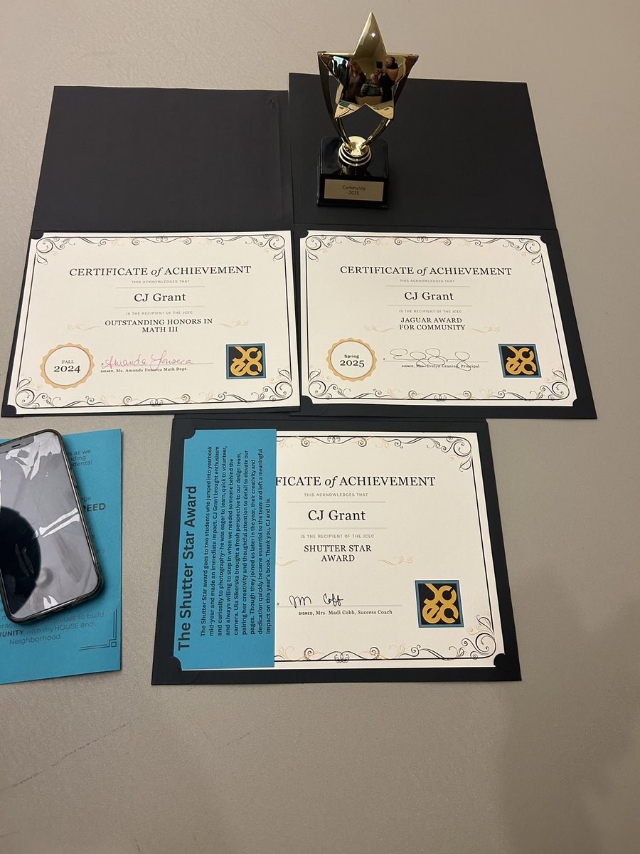 I am honored to have received 3 awards at the academic banquet tonight. My hard work in the class is shining bright! #AcademicExcellence #academics #awards #mathIIIawards #sophomoreyear #earlycollege #workhardplayharder