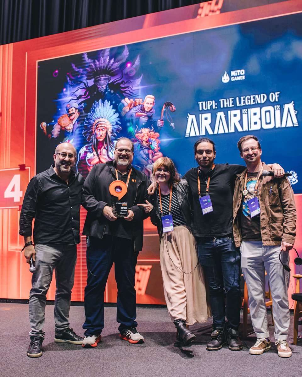 mitogamesbrasil's tweet image. Estivemos na @gamescomlatam 2025 com a demo de Tupi: A Lenda de Arariboia e o novo trailer no ar! 🐍🔥
Vencemos o Pitch Arena da @abragames_oficial e seguimos levando a cultura 🇧🇷 aos games!
Obrigado a todos que passaram por nosso estande! 💙

#gamescomlatam #gamebr