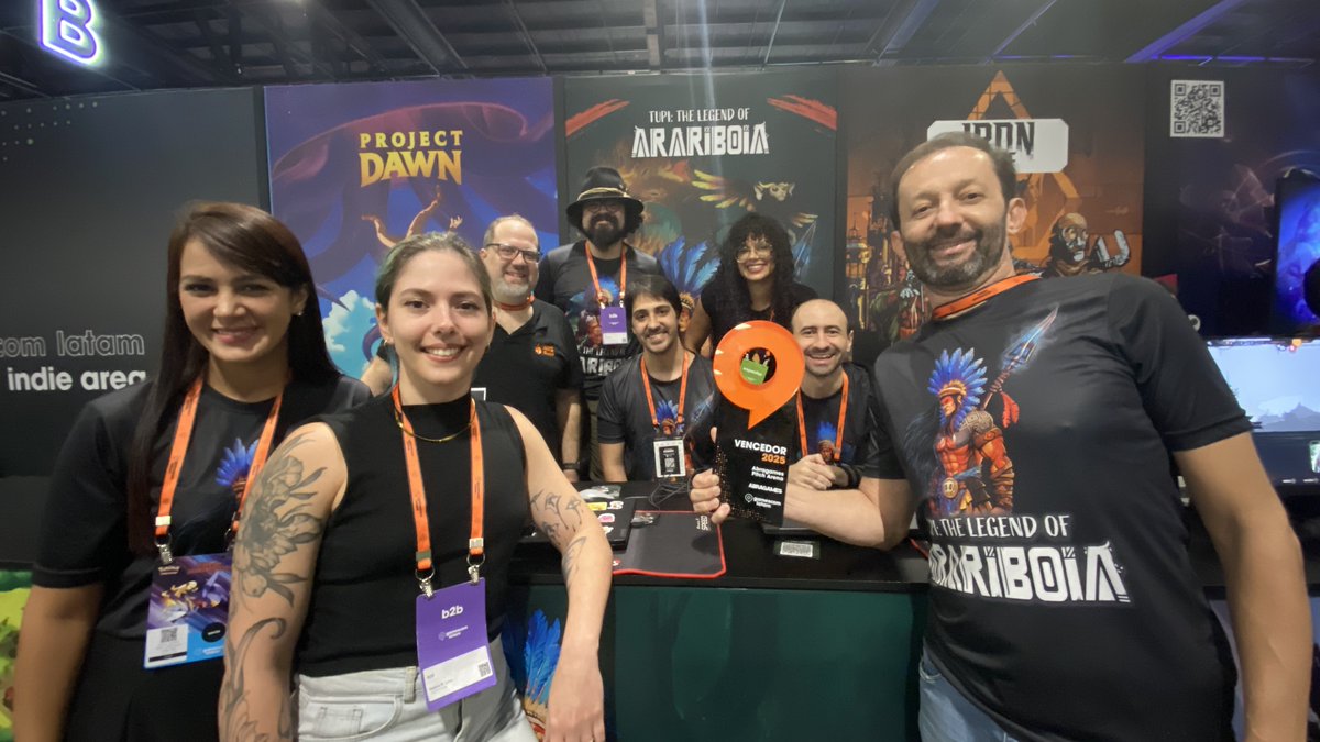 mitogamesbrasil's tweet image. Estivemos na @gamescomlatam 2025 com a demo de Tupi: A Lenda de Arariboia e o novo trailer no ar! 🐍🔥
Vencemos o Pitch Arena da @abragames_oficial e seguimos levando a cultura 🇧🇷 aos games!
Obrigado a todos que passaram por nosso estande! 💙

#gamescomlatam #gamebr