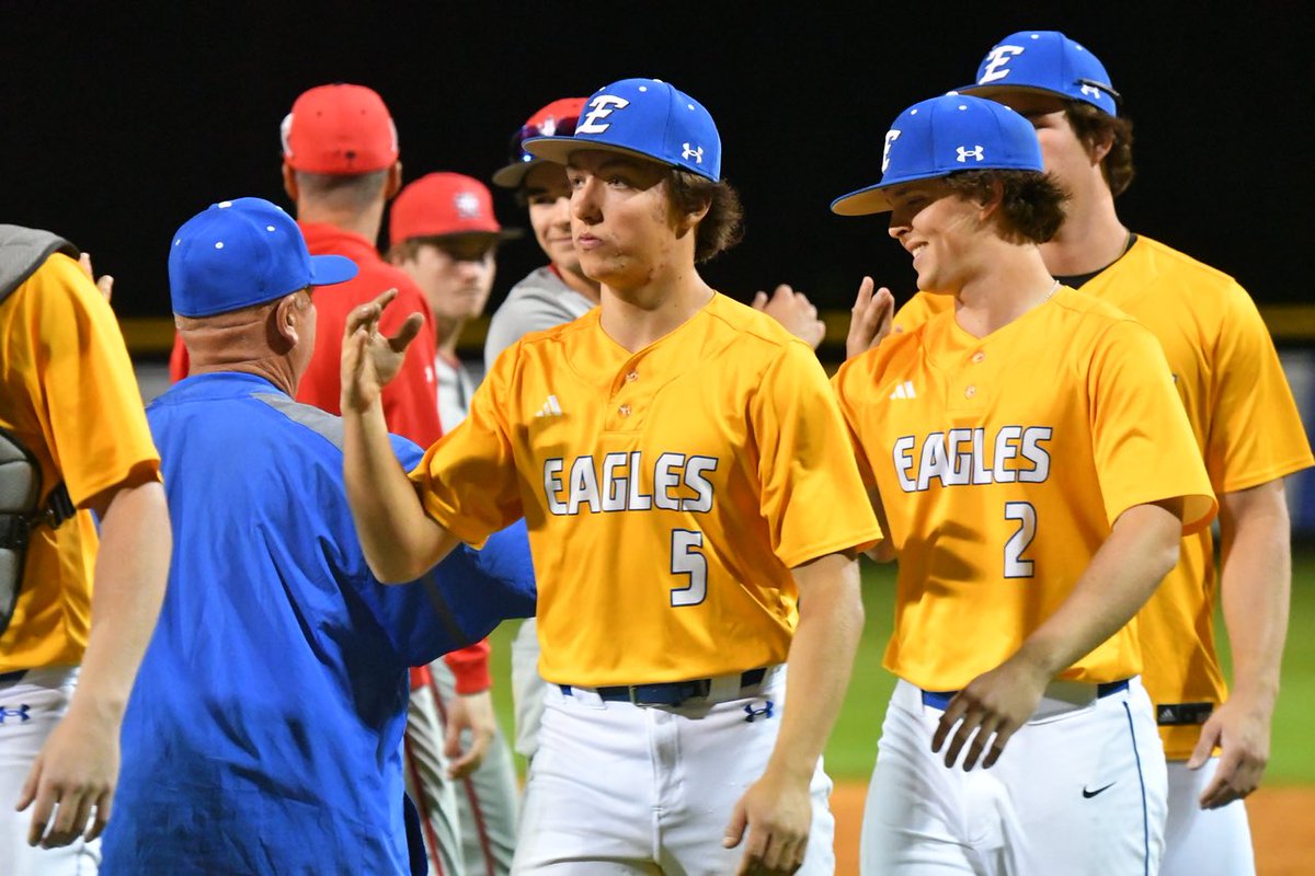 Greer Sports Star (@greersportsstar) on Twitter photo ⚾️ FINAL | Eastside 8, Northwestern 3
The Eagles win the series 2-0 and advance! 🦅
Eastside will travel to face Fort Mill on Saturday.
<a href="/peyton_schrader/">Peyton Schrader</a> - 2-3, 2RBI
<a href="/Pete_mersh4/">Peter Mershon</a> - 1-3, 2RBI
<a href="/BryantGregory16/">Gregory Bryant</a> - 2-4, HR, RBI
<a href="/nolenoglesby/">NolenOglesby2027</a> - 2-3, RBI
Anson Reynolds - 6IP, 3ER, 5K ⚾️ FINAL | Eastside 8, Northwestern 3
The Eagles win the series 2-0 and advance! 🦅
Eastside will travel to face Fort Mill on Saturday.
<a href="/peyton_schrader/">Peyton Schrader</a> - 2-3, 2RBI
<a href="/Pete_mersh4/">Peter Mershon</a> - 1-3, 2RBI
<a href="/BryantGregory16/">Gregory Bryant</a> - 2-4, HR, RBI
<a href="/nolenoglesby/">NolenOglesby2027</a> - 2-3, RBI
Anson Reynolds - 6IP, 3ER, 5K