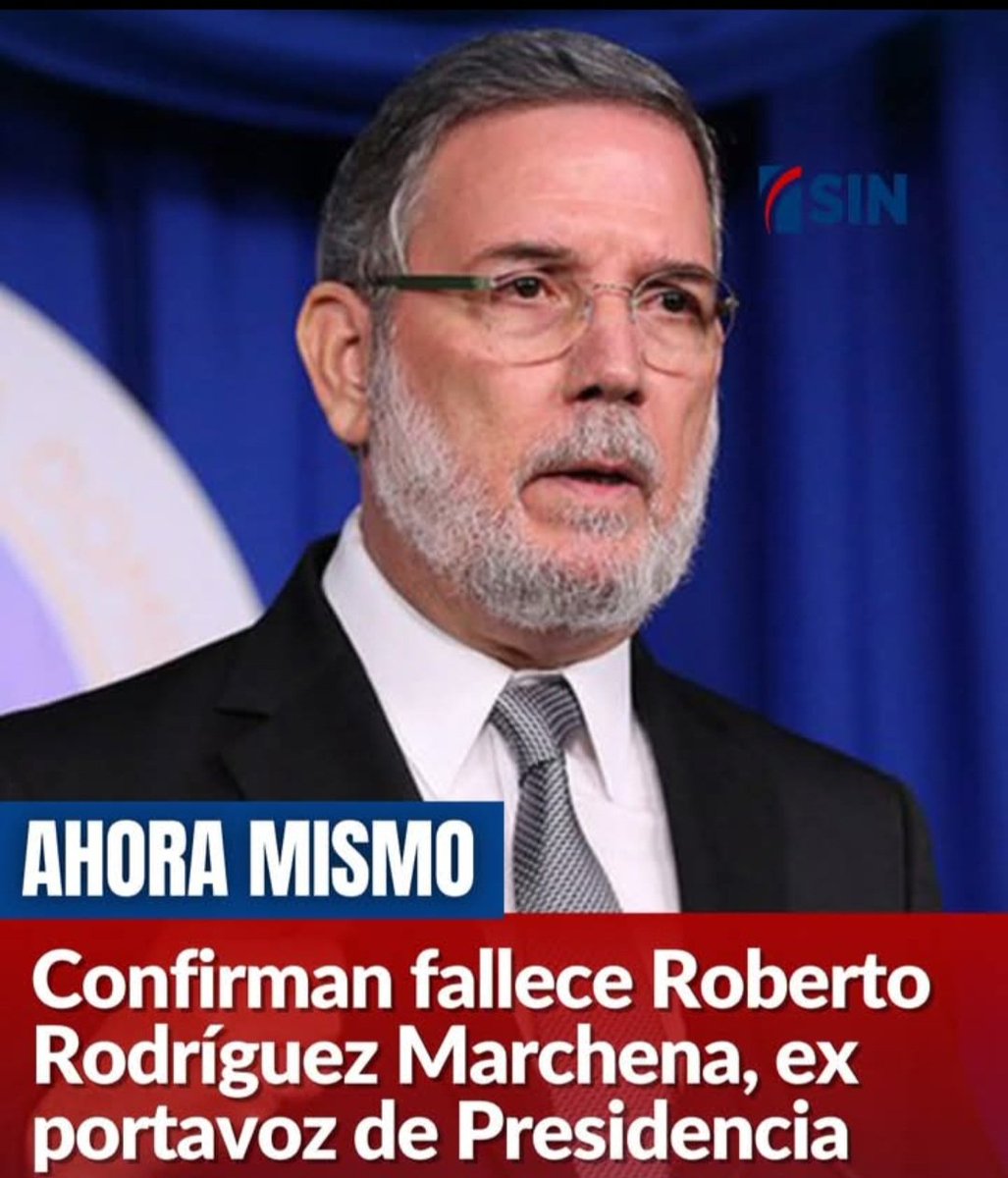 Lamento sobremanera tener que dar la noticia de la muerte del camarada y amigo Roberto Rodríguez Marchena, el país ha perdido un gran ciudadano. Paz a su alma.