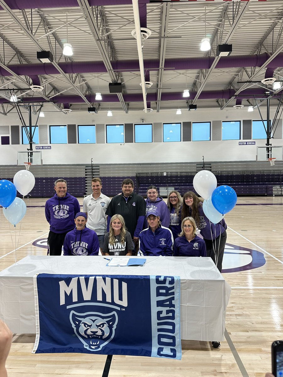 Congratulations to Ella Wigal for officially signing to continue her Cross Country and Track career at MVNU!