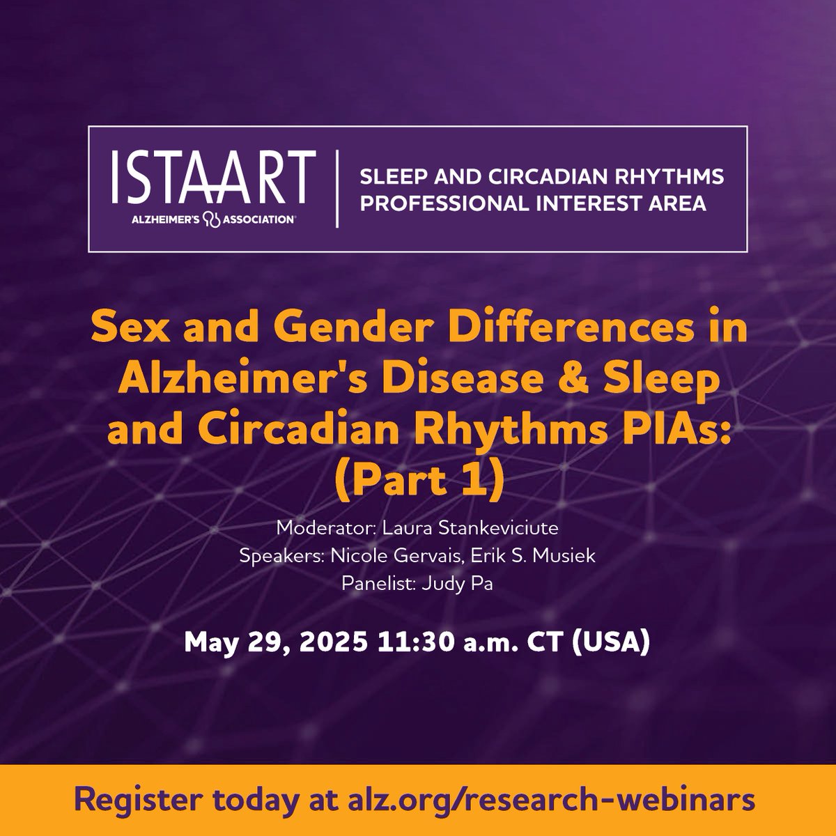 SleepPIA's tweet image. Due to unforeseen circumstances the following webinar has been rescheduled to May 29.
There is still time to sign up! 🌟🌟
Link:
alz-org.zoom.us/webinar/regist…
