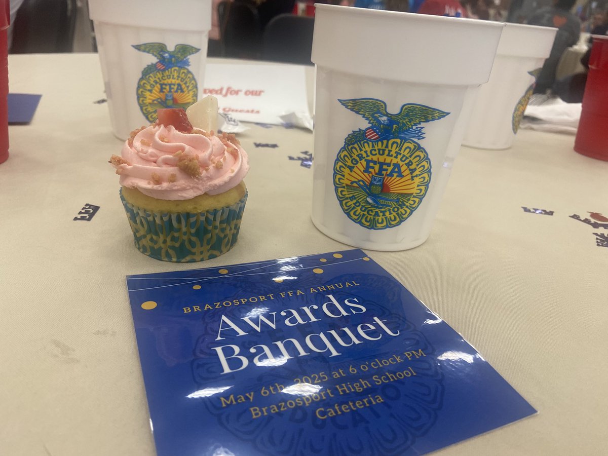 Thank you <a href="/AlwaysExporter/">Brazosport High</a> FFA chapter for such a wonderful evening and congratulations to all the FFA members recognized for their service and leadership tonight!