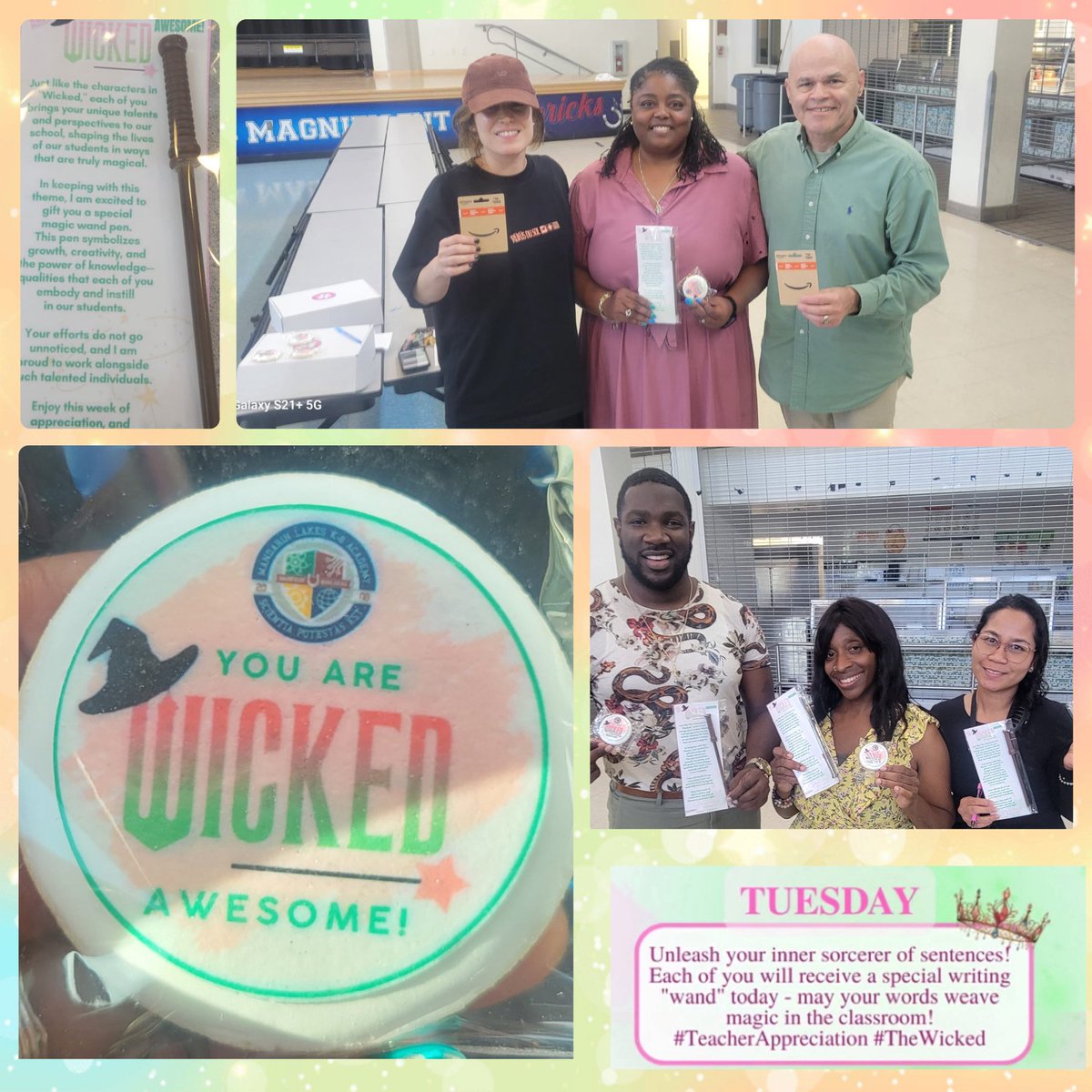 Mandarin Lakes K-8 (@mandarink8) on Twitter photo Day 2 of Teacher Appreciation Week is pure magic! ✨ Our amazing teachers received Wicked-inspired wand pens today. Hoping they feel as spellbinding as they make learning! 🩷💚 #TeacherAppreciationWeek #Wicked #ThankATeacher <a href="/SuptDotres/">Jose L. Dotres, Ed.D.</a> <a href="/MDCPSSouth/">South Region Office</a> <a href="/MDCPS/">Miami-Dade Schools</a> <a href="/calonaka/">Calondria E. Williams</a> Day 2 of Teacher Appreciation Week is pure magic! ✨ Our amazing teachers received Wicked-inspired wand pens today. Hoping they feel as spellbinding as they make learning! 🩷💚 #TeacherAppreciationWeek #Wicked #ThankATeacher <a href="/SuptDotres/">Jose L. Dotres, Ed.D.</a> <a href="/MDCPSSouth/">South Region Office</a> <a href="/MDCPS/">Miami-Dade Schools</a> <a href="/calonaka/">Calondria E. Williams</a>