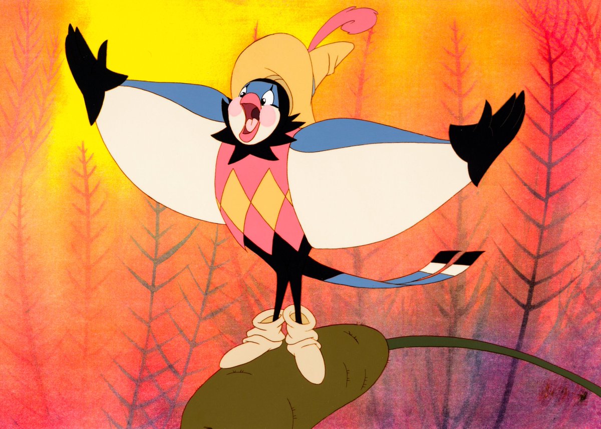 DonBluth's tweet image. I love the character of Jacquimo because his spirit is so uplifting all of the time. He never stops singing and flapping his wings to encourage all to feel the same as he does. But of course, he is a romantic, after all he is french and dressed as a charlatan which is a happy…