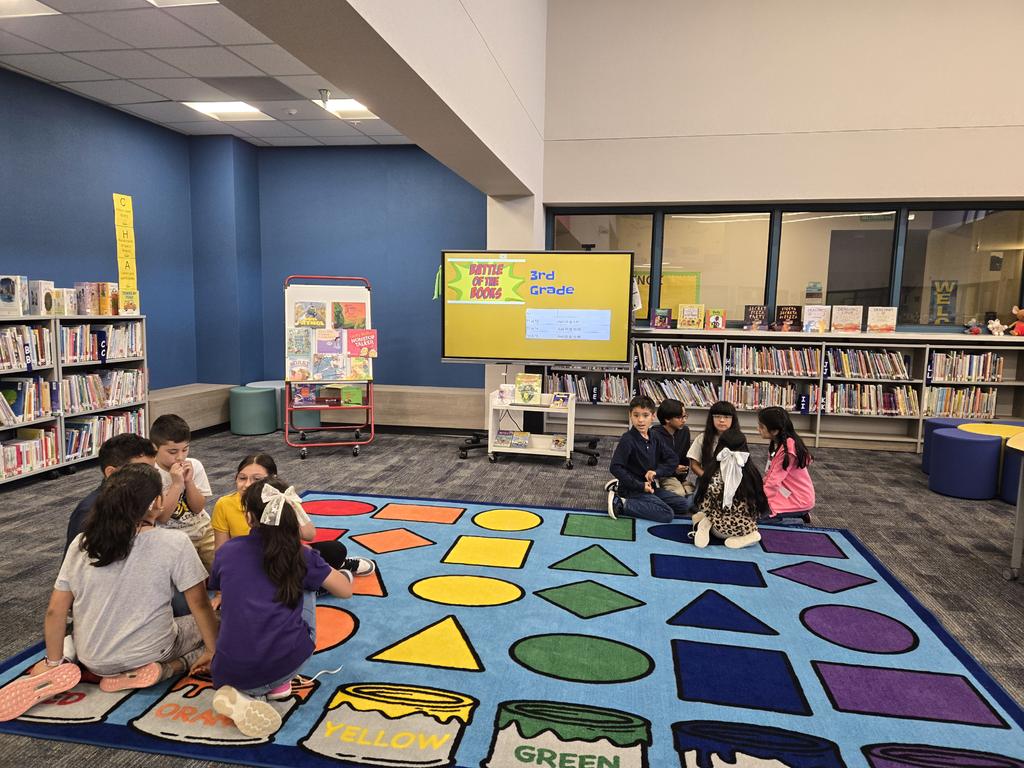 Amy Owens (@reeslibrarian) on Twitter photo Our <a href="/ReesStars/">Rees Elementary (Performing & Visual Arts Academy)</a> 3rd and 4th graders battled last week to be the Rees Semi-Final team to compete in the <a href="/AliefISD/">Alief ISD</a> Elementary Battle of the Books. Congratulations to 3rd grade Team 2 and 4th grade Team 2! <a href="/MireyaFromTX/">Mireya Lara</a> <a href="/KathyCherryAP/">KathyCherry</a> <a href="/Alief_Libraries/">AliefLibraries</a> Our <a href="/ReesStars/">Rees Elementary (Performing & Visual Arts Academy)</a> 3rd and 4th graders battled last week to be the Rees Semi-Final team to compete in the <a href="/AliefISD/">Alief ISD</a> Elementary Battle of the Books. Congratulations to 3rd grade Team 2 and 4th grade Team 2! <a href="/MireyaFromTX/">Mireya Lara</a> <a href="/KathyCherryAP/">KathyCherry</a> <a href="/Alief_Libraries/">AliefLibraries</a>