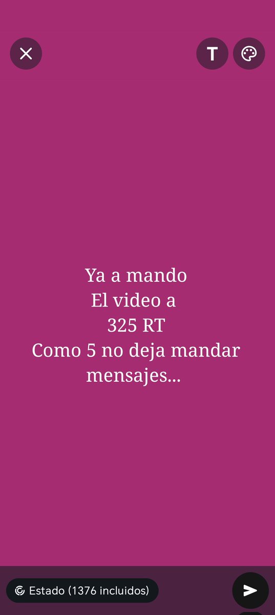 Ya mandamos el video a todos los que han RT...