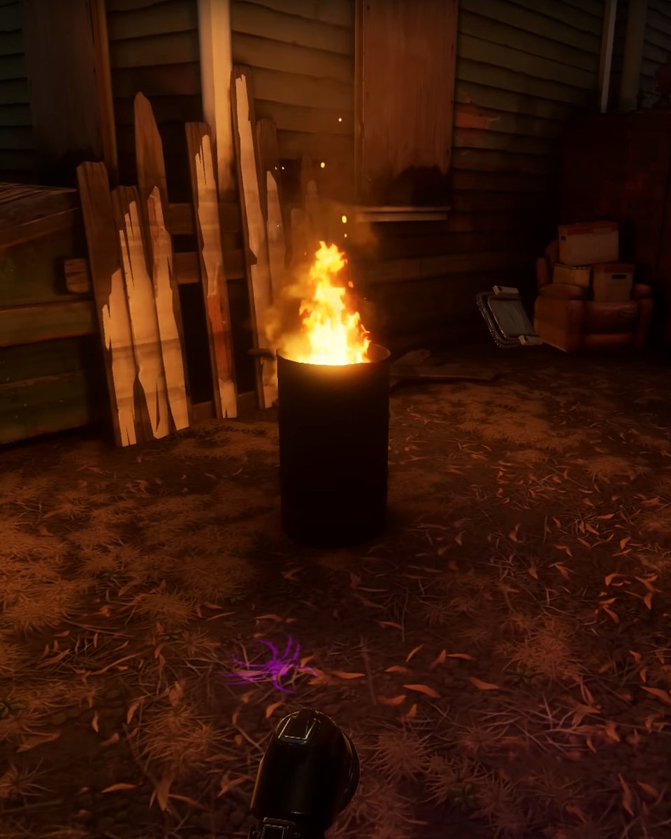 There's nothing cozier than a trash fire in the apocalypse. 😌