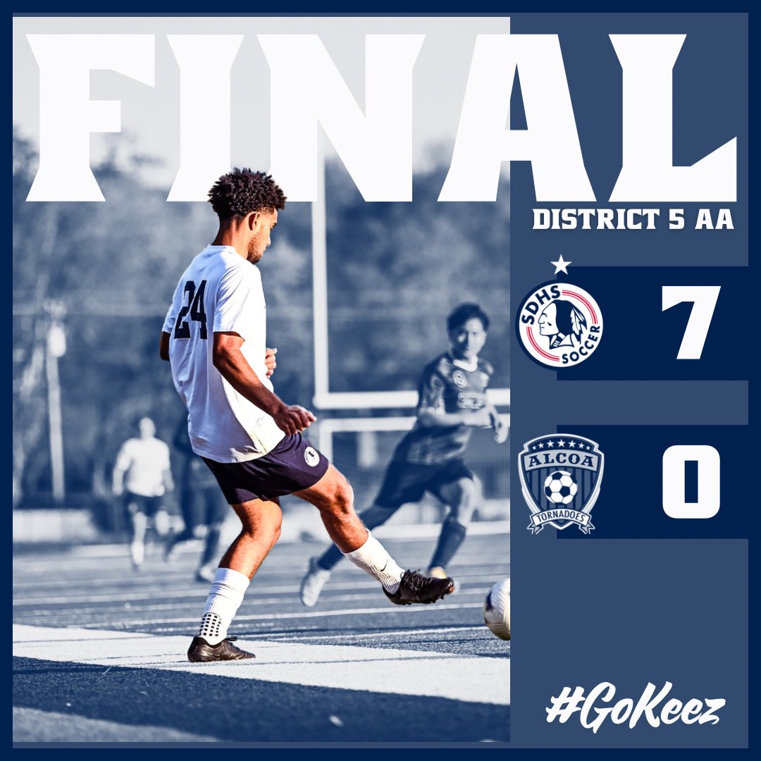 The Cherokees get a big win and will host the district final on Thursday! #GoKeez

⚽️⚽️ Gideon Walker
⚽️ Jude Straussfogel
⚽️ Roger Cruz
⚽️ Landon Walker
⚽️ Finn Straussfogel
⚽️ Taylor Wilson

Assists by:
Cameron Harp x2
Roger Cruz x2
Landon Walker