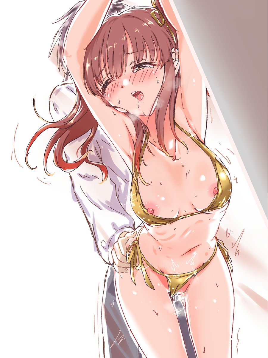 金ビキニ着せるなら金ビキニでシちゃう流れも当然思いついてるわけで… 