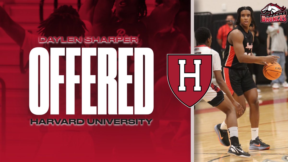 Brophy Basketball (@brophyhoops) on Twitter photo Congratulations to Daylen Sharper ‘26 on his offer from Harvard! He had a terrific official visit with Coach Amaker and his staff this weekend.
<a href="/DaylenSharper/">Daylen Sharper</a> <a href="/BrophyAthletics/">Brophy Athletics</a> <a href="/azc_obert/">Richard Obert</a> <a href="/GreggRosenberg1/">Gregg Rosenberg</a> <a href="/AZPreps365/">AZPreps365</a> <a href="/ArizonaPreps/">Anthony Ray</a> @Trigonis30 <a href="/Rivals/">Rivals</a> <a href="/VerbalCommits/">Verbal Commits</a> <a href="/HarvardMBB/">Harvard Men’s Basketball</a> Congratulations to Daylen Sharper ‘26 on his offer from Harvard! He had a terrific official visit with Coach Amaker and his staff this weekend.
<a href="/DaylenSharper/">Daylen Sharper</a> <a href="/BrophyAthletics/">Brophy Athletics</a> <a href="/azc_obert/">Richard Obert</a> <a href="/GreggRosenberg1/">Gregg Rosenberg</a> <a href="/AZPreps365/">AZPreps365</a> <a href="/ArizonaPreps/">Anthony Ray</a> @Trigonis30 <a href="/Rivals/">Rivals</a> <a href="/VerbalCommits/">Verbal Commits</a> <a href="/HarvardMBB/">Harvard Men’s Basketball</a>