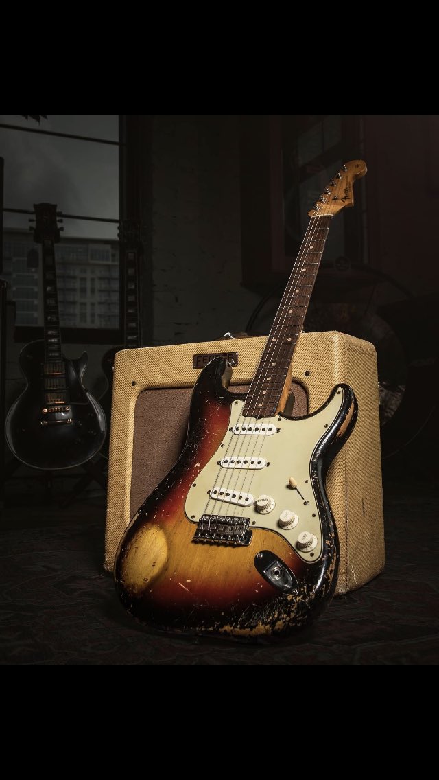 An original relic! A 1961 Fender Strat is so damn cool!