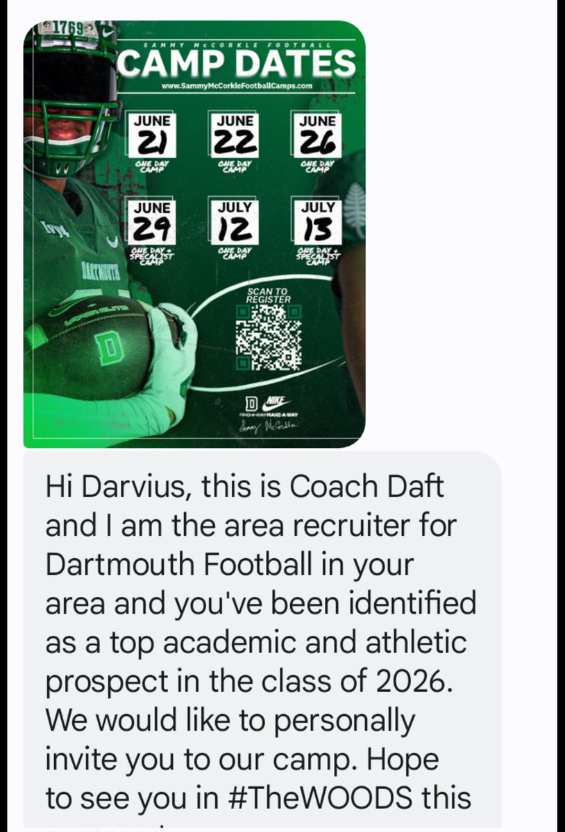 Darvius colyer jr (@darviuscolyer) on Twitter photo Thanks <a href="/CoachDaft/">Kevin Daft</a> for the Camp Invite.
I am excited to get on campus <a href="/Coach_Monte100/">🏁Mont🏁</a> <a href="/DavidCarneyJr/">David Carney Jr</a> <a href="/CoachHoun/">Karl Calhoun Jr.</a> <a href="/BokeyFootball/">Bokey Football</a> <a href="/ColyerCoach/">Coach Darvius Colyer</a> Thanks <a href="/CoachDaft/">Kevin Daft</a> for the Camp Invite.
I am excited to get on campus <a href="/Coach_Monte100/">🏁Mont🏁</a> <a href="/DavidCarneyJr/">David Carney Jr</a> <a href="/CoachHoun/">Karl Calhoun Jr.</a> <a href="/BokeyFootball/">Bokey Football</a> <a href="/ColyerCoach/">Coach Darvius Colyer</a>