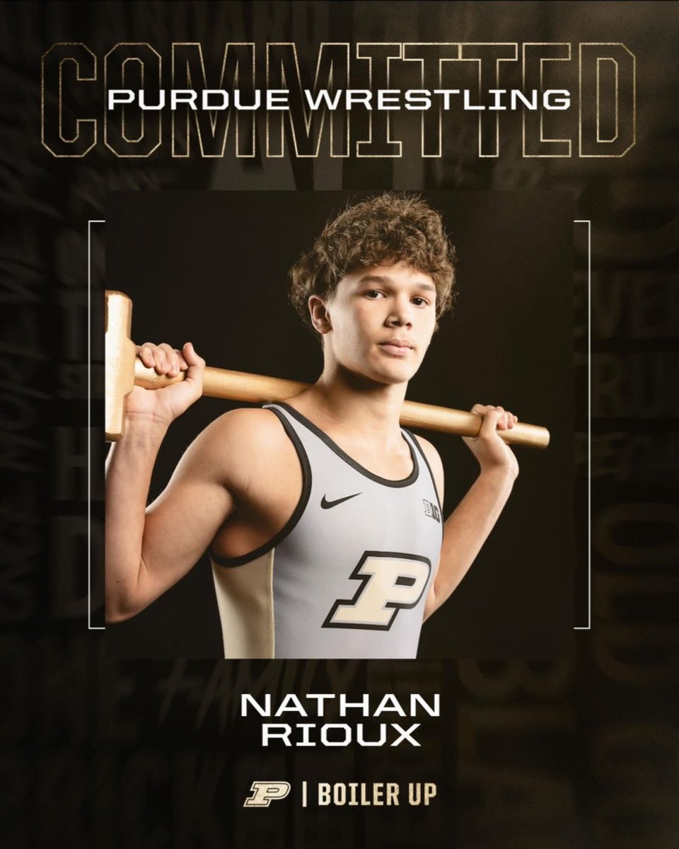 Congratulations to 2025 IHSAA State Champion Nate Rioux (11) on his commitment to continue his athletic and academic career with <a href="/PurdueWrestling/">Purdue Wrestling</a>! The Boilermakers got a great one! We are so proud of you Nate! 🔨🚂👏🏻<a href="/OrioleAthletics/">Avon OrioleAthletics</a>