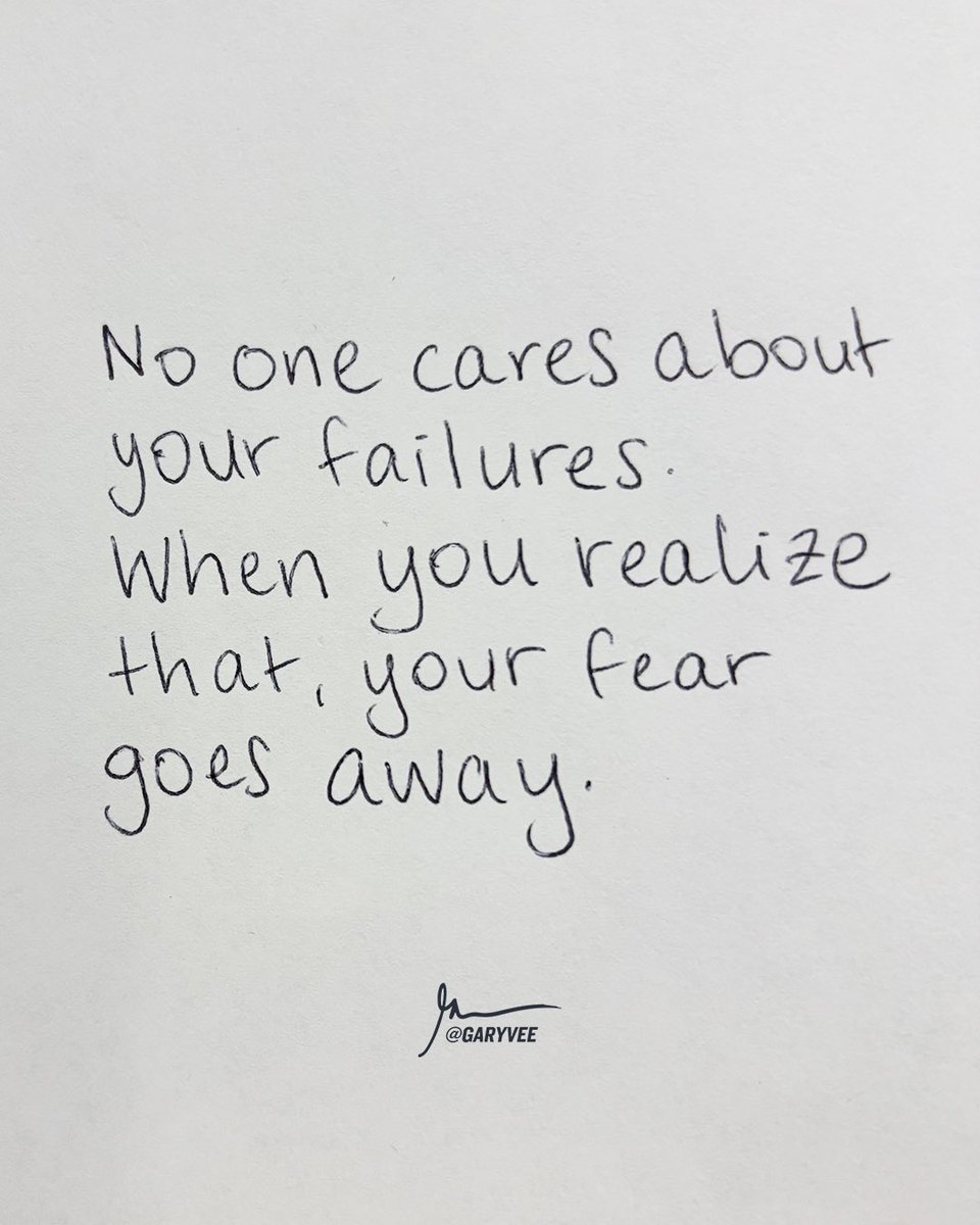 No one fucking cares! They have their own failures that are taking up their time … stop letting judgement and hate and negativity guide your light 💡 …. Share this

#mindset #motivation #quoteoftheday #garyvee