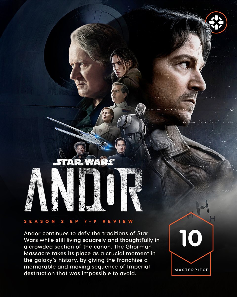 The third chapter of Andor season 2 begins doling out consequences for everybody’s actions, and in this high-water mark for the high-water mark of modern Star Wars, it’s too late for anything else to be done.

Our review: bit.ly/3Z0q02r