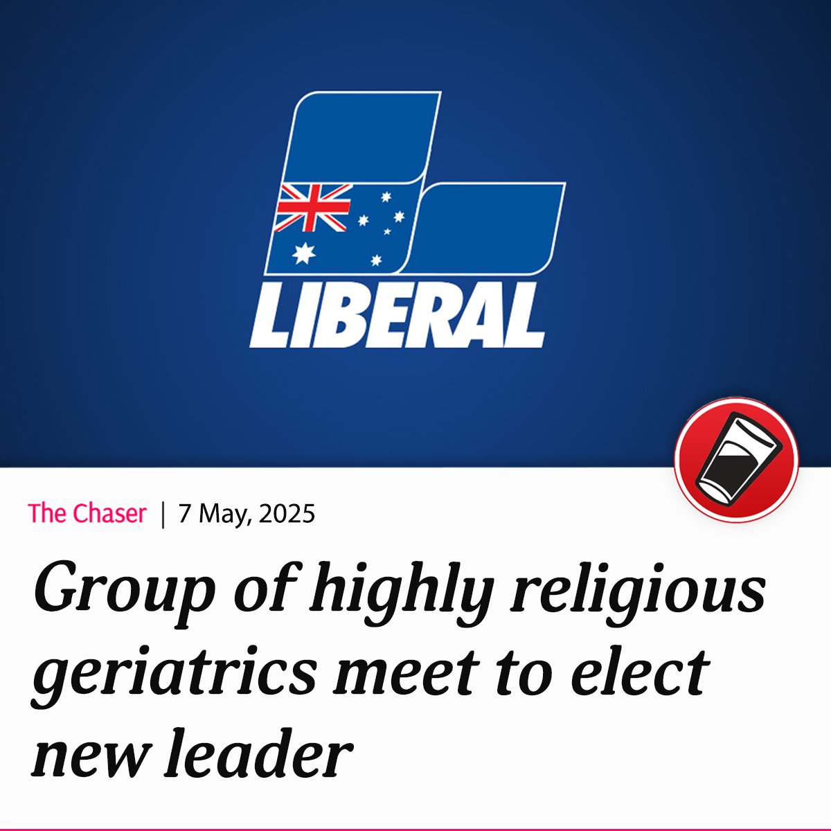 We will know who the new leader of the LNP is when white smoke appears from the Prayer Room.