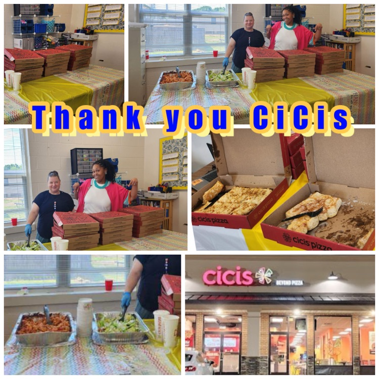 Day 1 of Teacher Appreciation at Eastlawn Global was a success, thanks to CiCis Pizza for providing 30 pizzas, breadsticks, and cinnamon sticks. Our teachers felt truly valued and celebrated. Thank you to everyone who helped make this day special! #cicis
