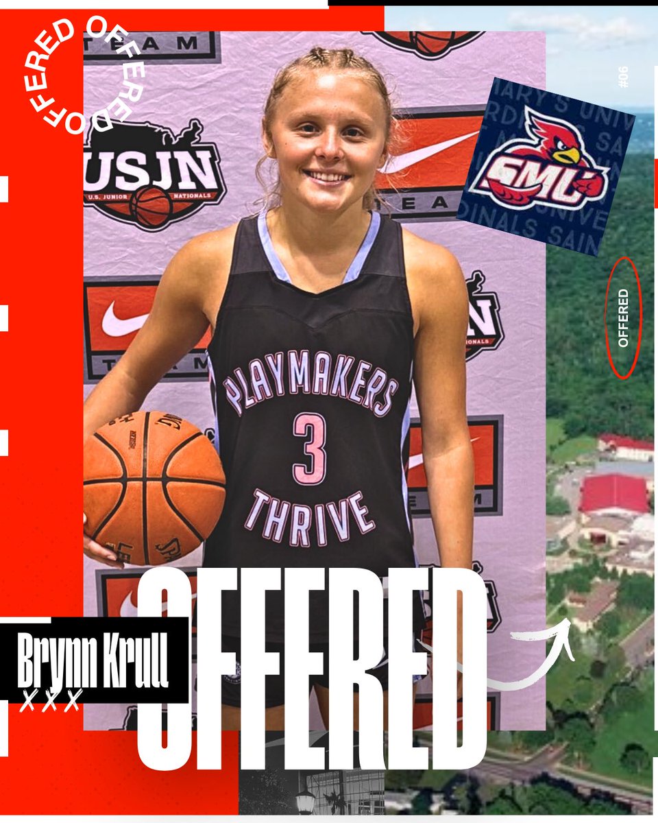 Wi Playmakers THRiVE Basketball (@thrivewi) on Twitter photo 🚨🚨🚨
Congratulations to <a href="/brynnkrull3/">Brynn Krull</a> on her first offer from Saint Mary’s University of Minnesota 🚨🚨🚨
Congratulations to <a href="/brynnkrull3/">Brynn Krull</a> on her first offer from Saint Mary’s University of Minnesota