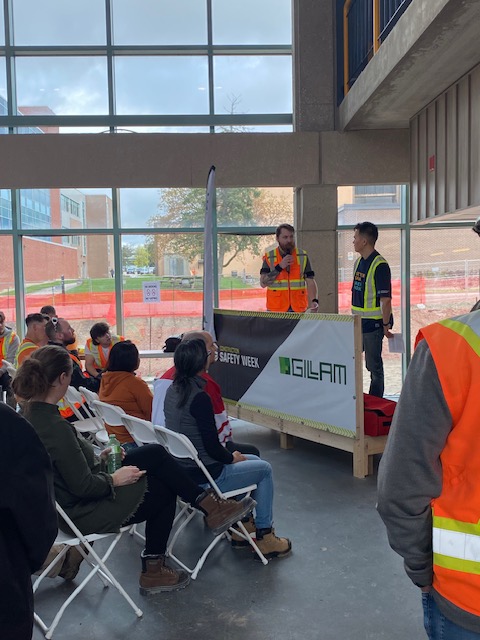 Our team spent the morning at Gillam's Construction Safety Week celebrations ... getting everyone excited for #DOSE and #MOSAIC field data collection!