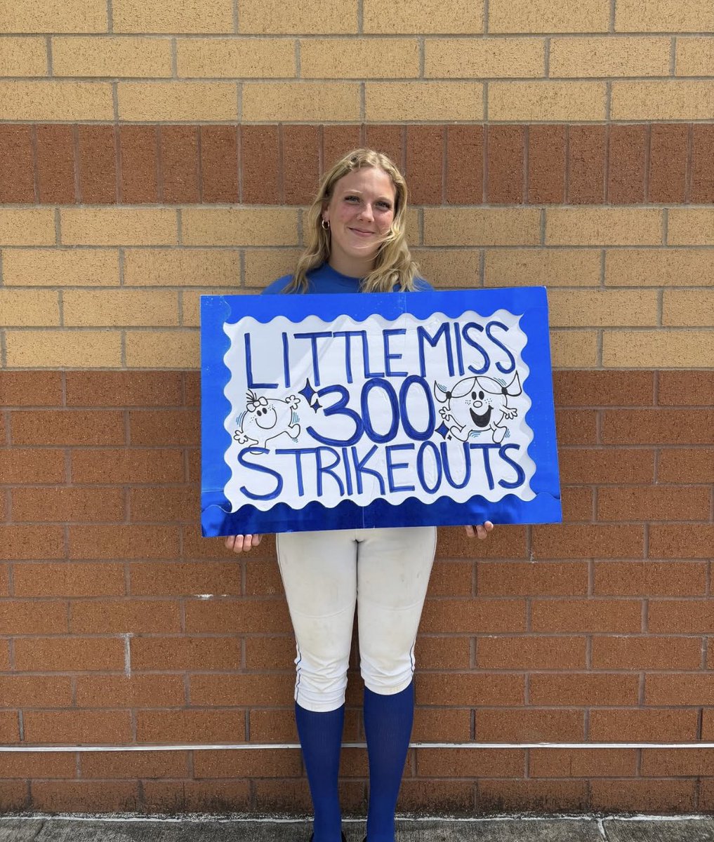 Congratulations to junior pitcher Rylie Dobnak on her 300th strikeout!!!