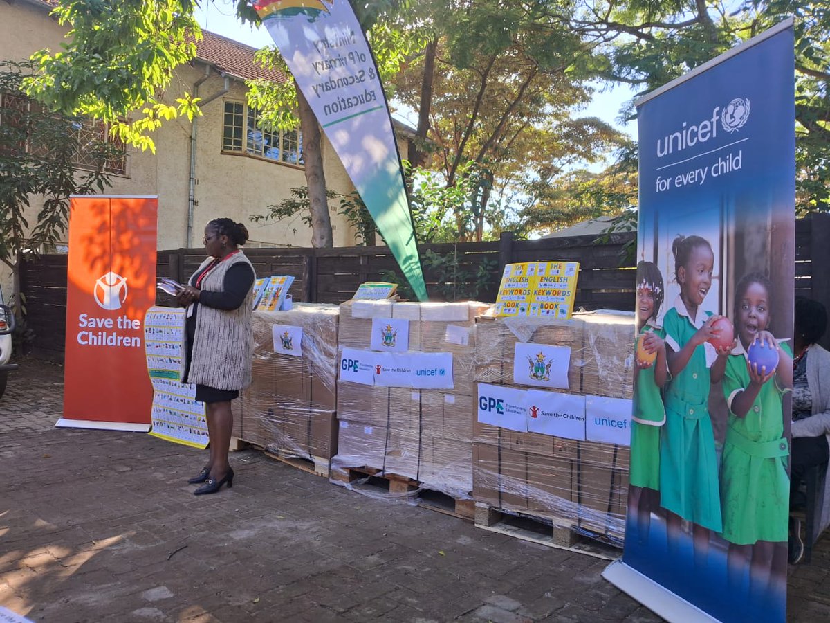 UNESCOsouthernAfrica #Education #Sciences #Culture (@unescorosa) on Twitter photo 📚4,000+ literacy toolkits handed over to <a href="/MoPSEZim/">Ministry of P&S EdZW</a>, thanks to <a href="/GPforEducation/">Global Partnership for Education</a>!
<a href="/unescoROSA/">UNESCOsouthernAfrica #Education #Sciences #Culture</a> will train 28,000 infant teachers nationwide to boost literacy outcomes.
Procured by <a href="/SaveChildrenZIM/">SavetheChildren Zim</a> under the <a href="/GPforEducation/">Global Partnership for Education</a> Partnership Compact with <a href="/UNICEFZIMBABWE/">UNICEF ZIMBABWE</a>, <a href="/WorldVisionZim/">World Vision Zimbabwe</a>. 📚4,000+ literacy toolkits handed over to <a href="/MoPSEZim/">Ministry of P&S EdZW</a>, thanks to <a href="/GPforEducation/">Global Partnership for Education</a>!
<a href="/unescoROSA/">UNESCOsouthernAfrica #Education #Sciences #Culture</a> will train 28,000 infant teachers nationwide to boost literacy outcomes.
Procured by <a href="/SaveChildrenZIM/">SavetheChildren Zim</a> under the <a href="/GPforEducation/">Global Partnership for Education</a> Partnership Compact with <a href="/UNICEFZIMBABWE/">UNICEF ZIMBABWE</a>, <a href="/WorldVisionZim/">World Vision Zimbabwe</a>.