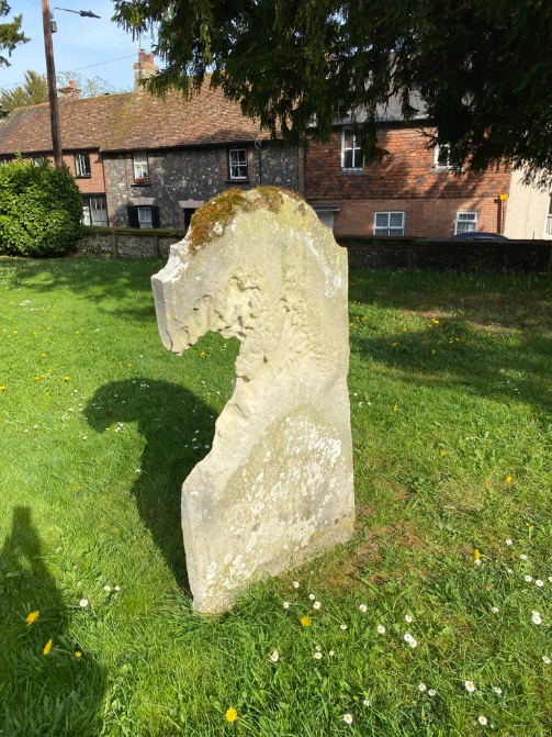 A memorial to “Mary” - much else gone. I’ve never ever seen a gravestone weather like this before. In the churchyard of the mighty Amesbury Abbey, Wiltshire. #archaeology #church #churchcrawling