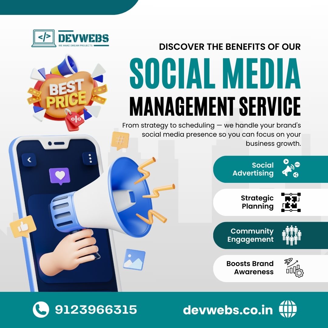 DevwebsS's tweet image. 📢 Need Social Media Help?
Let @DevwebsS handle your strategy, posts &amp;amp; engagement.
✅ Daily Posting
✅ Audience Growth
✅ Instant Impact

📞 9123966315
🌐 devwebs.co.in
📧 contact@devwebs.co.in

#SMM #MillionViews #OnlineBranding #Devwebs #SocialMediaExperts