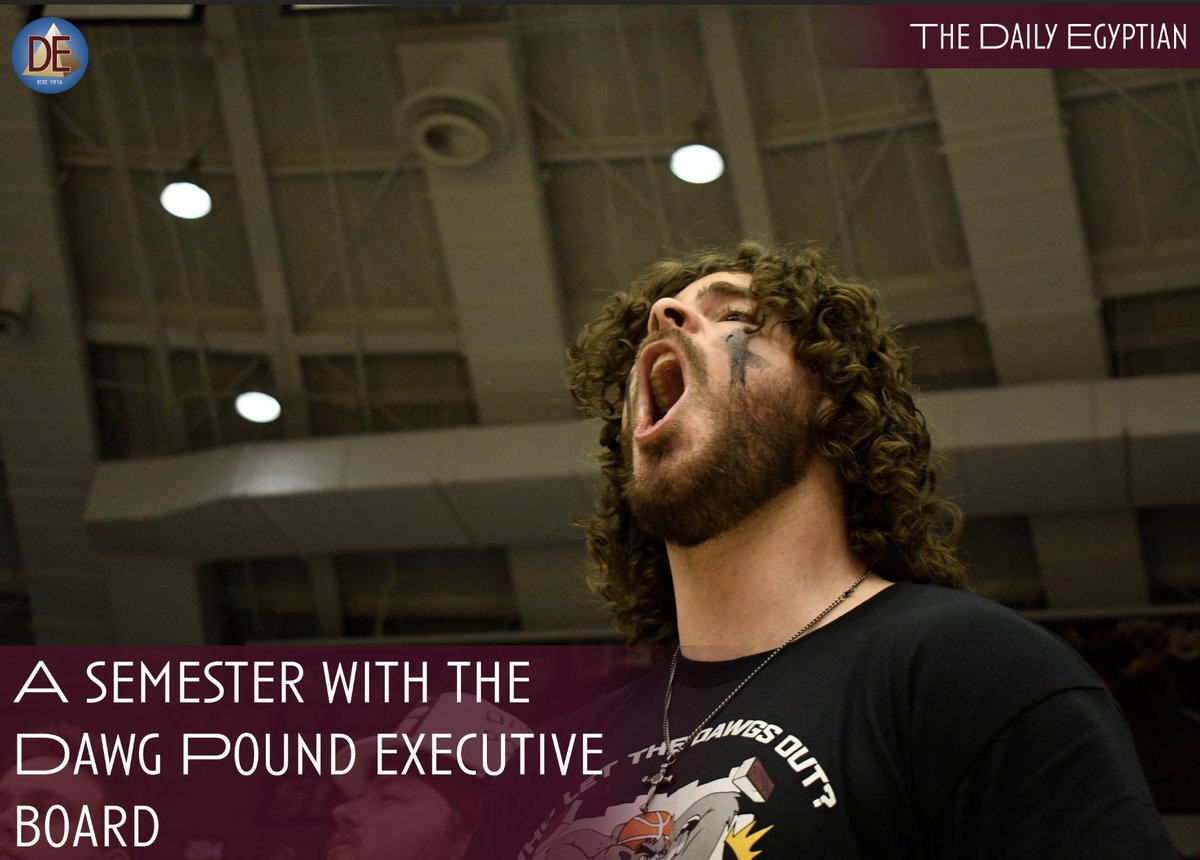 The Dawg Pound is the RSO defined as the leaders of the student section at SIU athletic events. They lead all of the cheers during games, even though they usually follow the direction of the Marching Salukis at basketball games.
Read more: dailyegyptian.com/121410/sports/…

📸: Jason Isele
