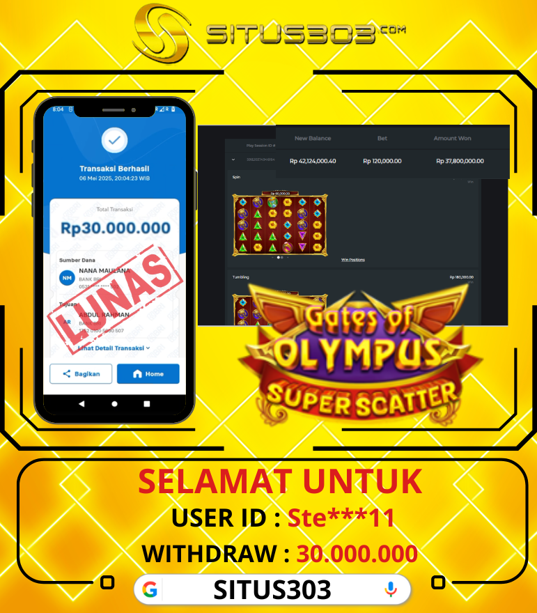 303situs's tweet photo. CUMAN DI SITUS303 BERIKAN KEMENAGAN TANPA POLA DAN SETTINGAN 

#SITUS303 #situsgacor #SITUSSLOT #slotgacor #slotonline #kemenangan #jackpottogel https://t.co/J68x1X6A3I