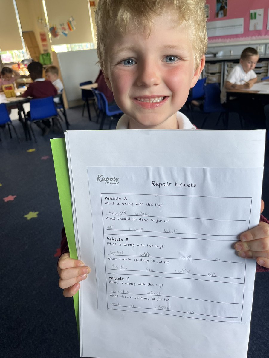 Last week in DT we became mechanics and tried to solve the problem with each of the broken cars. <a href="/MabLanePri/">Mab Lane Primary Sch</a> <a href="/MrGuyMLP/">Mr Guy.</a> <a href="/MrsSnapeMLP/">MrsSnape</a>