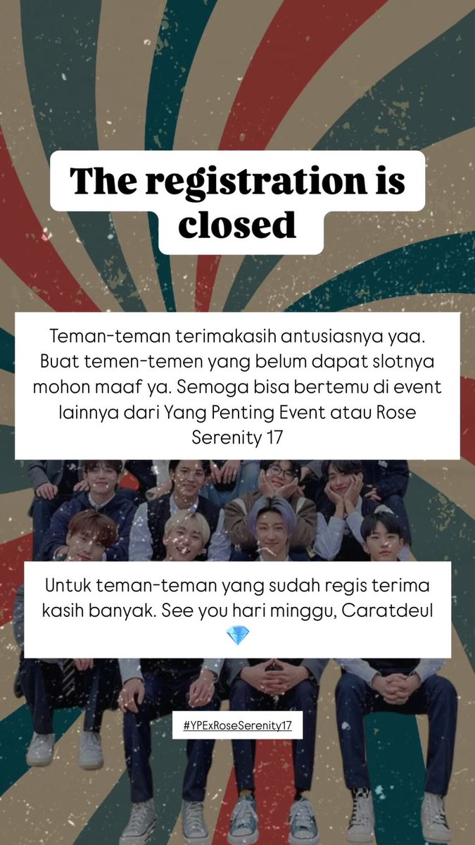 It’s closed ya teman-teman. Terima kasih antusiasnya 😉

See you hari mingguuu, Caratdeul 💎