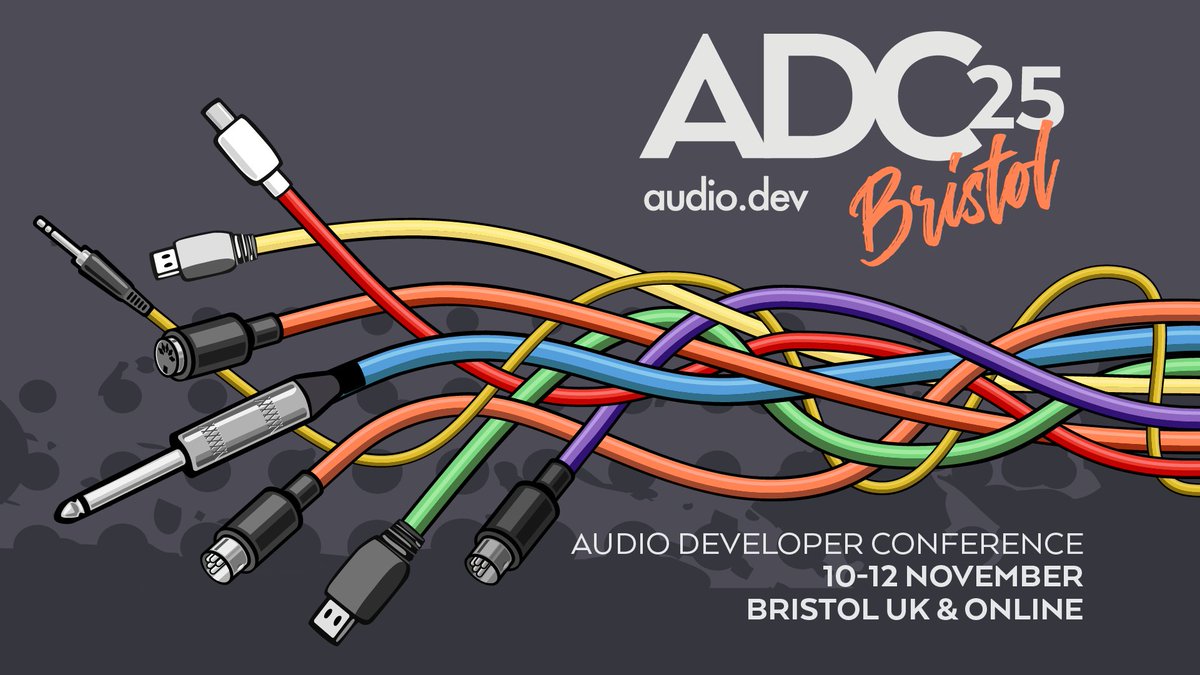 ADC25 Conference Registration is Now Open!

Join us in-person &amp; online 10-12 Nov.
audio.dev/tickets/

Want to speak at ADC? The Talk Submissions Portal opens 26 May.

Sign-up for the ADC Newsletter for the latest conference news. audio.dev/newsletter/

#audio #developer