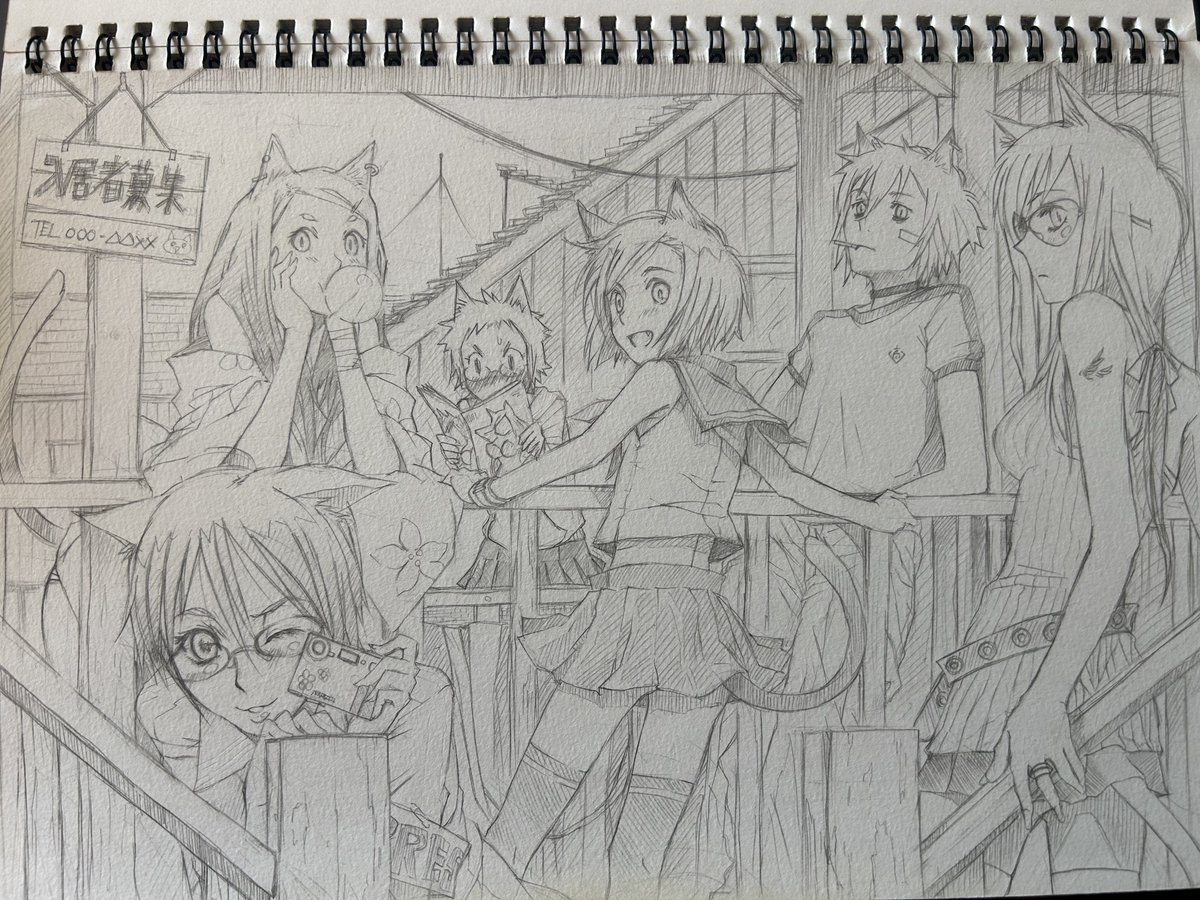 同人誌に収録したものの他に、未完成のものが多くて、何か分かんないけど描きい!という意欲が感じられました。正直この頃の勢いには勝てんな〜と思いつつ、今の自分で頑張らないとですな。あとスケベな落書きが多かった〜w 