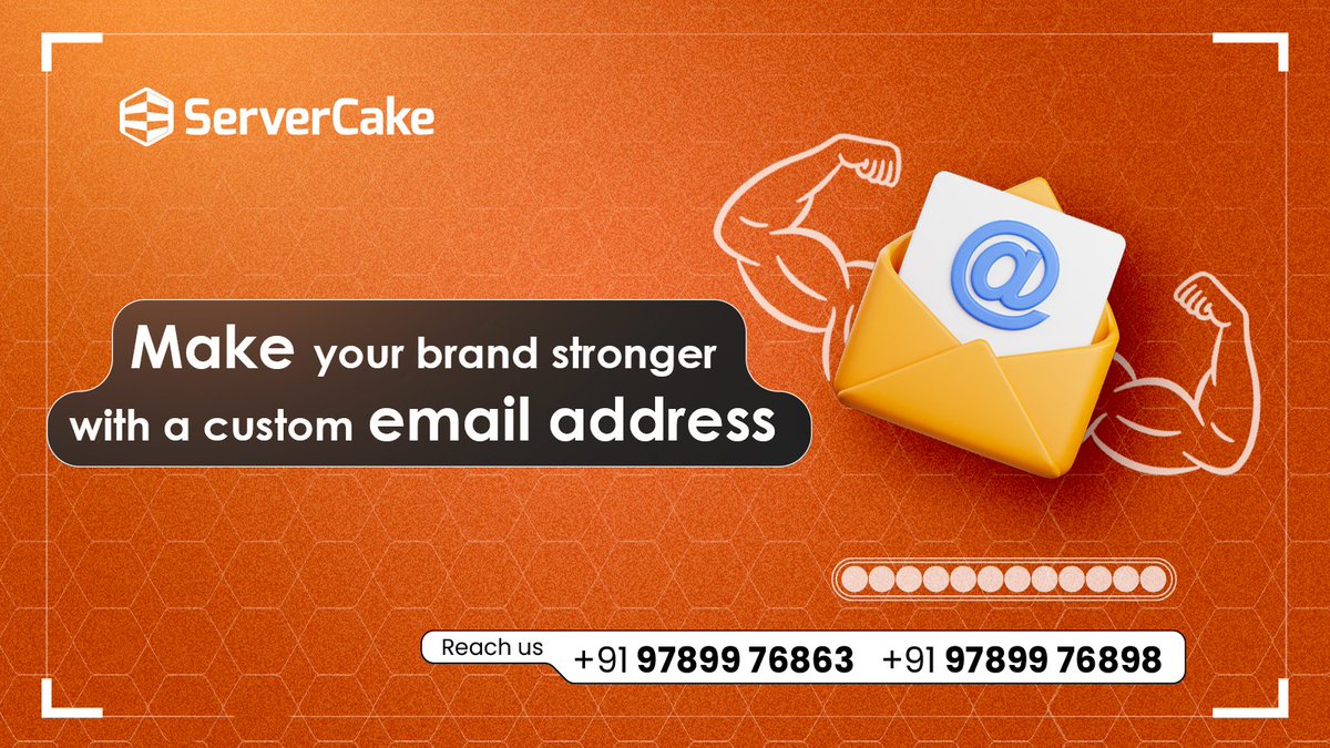 ServerCakeIndia's tweet image. Make Your Brand Stronger With Custom Email

Stand out and stay professional. 

Create custom emails for your brand with ServerCake’s reliable email hosting.
 #BrandIdentity #CustomEmail