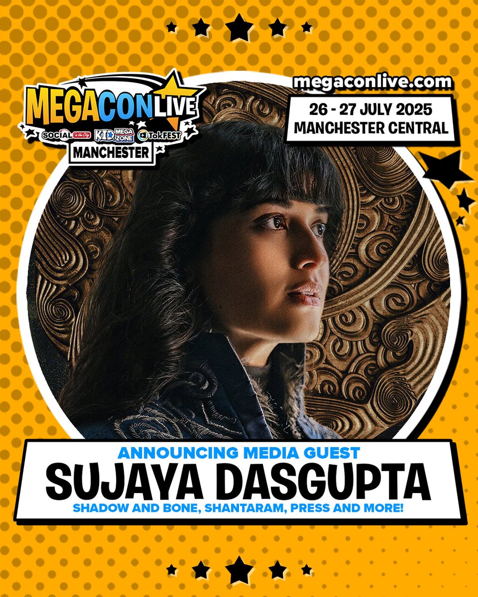 DMJ Consultancy (@dmjconsult23) on Twitter photo I'm delighted to announce that Sujaya Dasgupta will be at <a href="/megaconlive/">MegaCon LIVE</a> on 26th & 27th July 2025 in #Manchester, #UK.
Frther info here: dmjconsultancy.co.uk/upcoming-event…
#SujayaDasgupta
#ShadowAndBone #Grishaverse
#Shantaram #Guilt #Ghosts #IMayDestroyYou #Casualty I'm delighted to announce that Sujaya Dasgupta will be at <a href="/megaconlive/">MegaCon LIVE</a> on 26th & 27th July 2025 in #Manchester, #UK.
Frther info here: dmjconsultancy.co.uk/upcoming-event…
#SujayaDasgupta
#ShadowAndBone #Grishaverse
#Shantaram #Guilt #Ghosts #IMayDestroyYou #Casualty