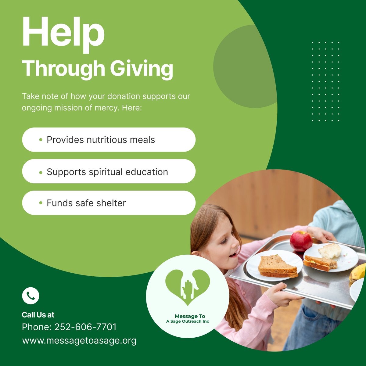 message2sage's tweet photo. Every dollar given builds a foundation for emotional, physical, and spiritual restoration. Your financial gift reaches further than you think. Be a blessing that continues to ripple through generations. 

#ClaytonNC #NonprofitOrganization #GiveToGrow https://t.co/HzntiCelPM