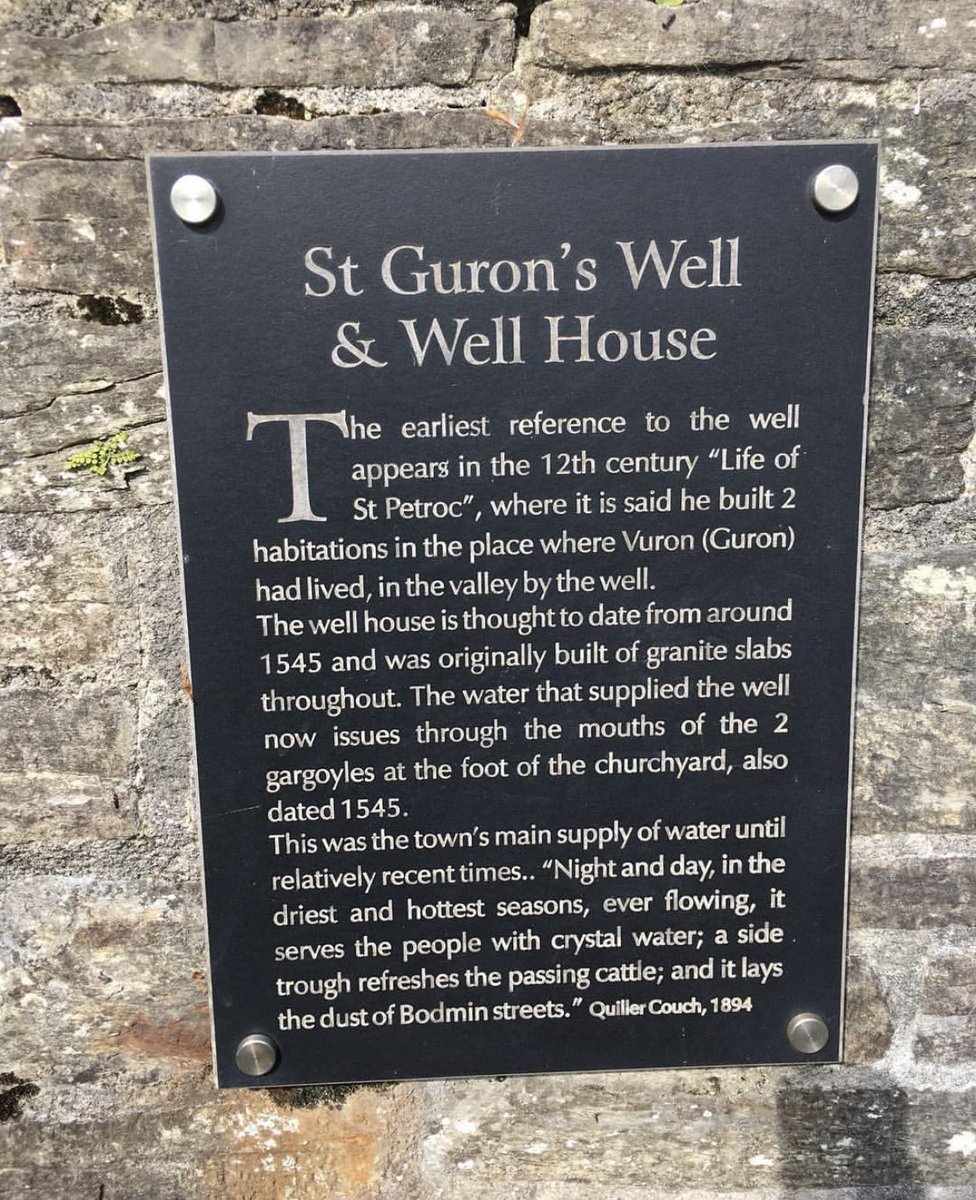 The Feast of St Goran or Wron or Guron. Originally settled in Bodmin where a well bears his name. He relocated to the area that is now Goran Haven.