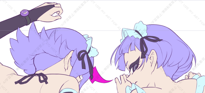 この二人の後頭部ムズイ。 