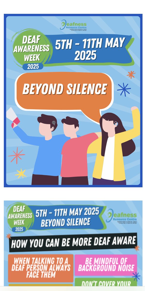 deafnessresourcecentre.org/deaf-awareness…

<a href="/CofGCollege/">City of Glasgow College</a> supports Deaf Awareness Week. The Organisational Development team are pleased to be able to support staff learn an Introduction to British Sign Language (BSL) to better communicate with and support our students and staff.