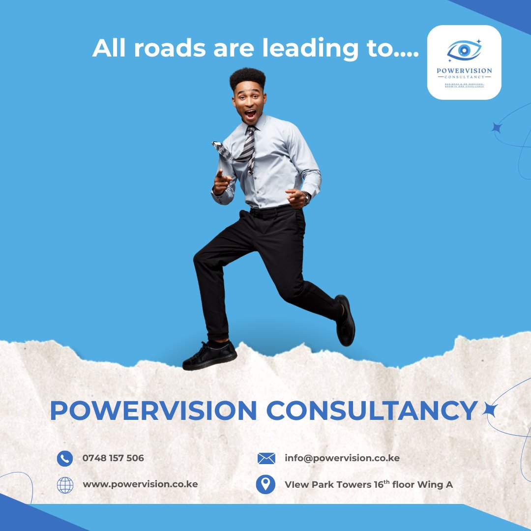 PowervisionC's tweet photo. Business owners, the path to success is clearer than you think. All roads are leading to Powervision for transformative HR and accounting services. 

🌐 https://t.co/g5kt1Oq6lC 

#accounting #HRservices #auditingservices #powervisionconsultancy [John Mbadi] https://t.co/GeKTTctrhi