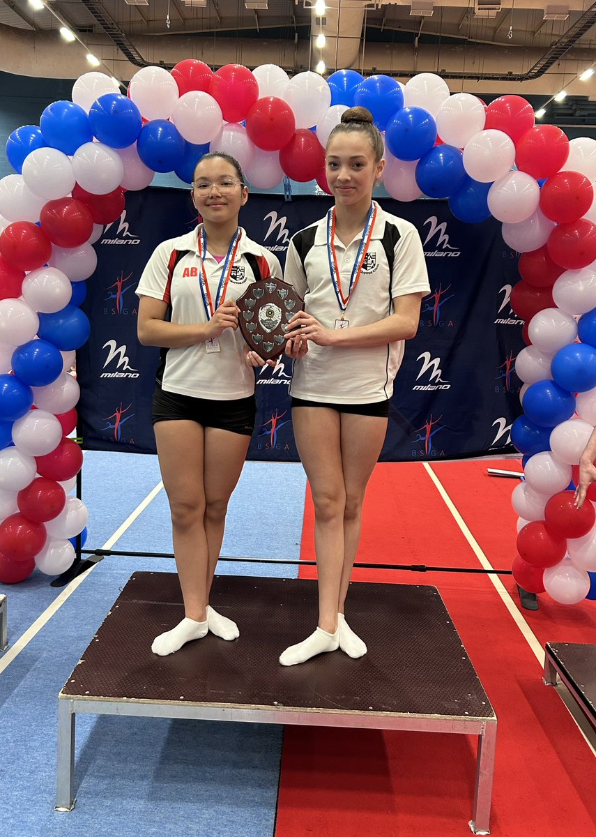 IlkleyGymClub's tweet photo. British Schools Gymnastics Finals SUCCESS for @Ilkleygrammar @ilkleygrammarPE !
π¬π§ 2x National Champions
π U14 Womenβs Pair β 1st
π U19 Mixed Pair β 1st
β¨ U14 Group β 6th
Top 2 highest scores across the whole comp! What a weekend for #TeamIGS! #BritishSchoolsGymnastics https://t.co/9WRbKuAkBz